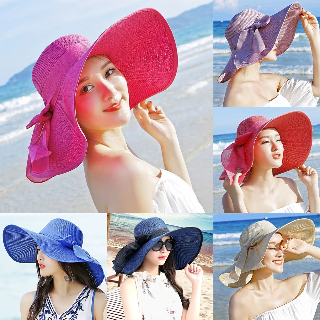 Chapeau solaire pour femmes avec grand bord - élégant et pliable protection solaire efficace innovante innovante