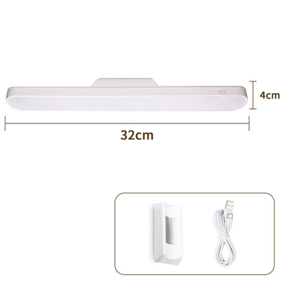 LED Desk Lamp Hanging Magnetic Stepless Dimming LED Night Light USB Rechargeable Bedroom Light Cabinet Closet Reading Night Lamp