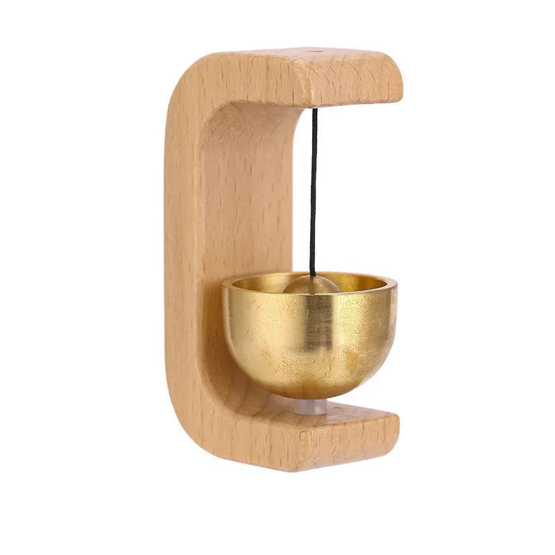 Japanese Wooden Wind Chimes Wireless Doorbell Entrance Door Bell Decorative Wind Bell for Home Opening Hanging Decorations