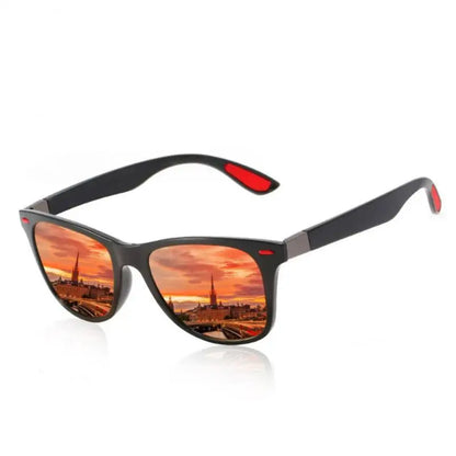 Moda clássica de óculos de sol polarizados Homens homens quadrados de sol copos anti-Glare Goggle Travel Fishing Cycling Sunglasses UV400