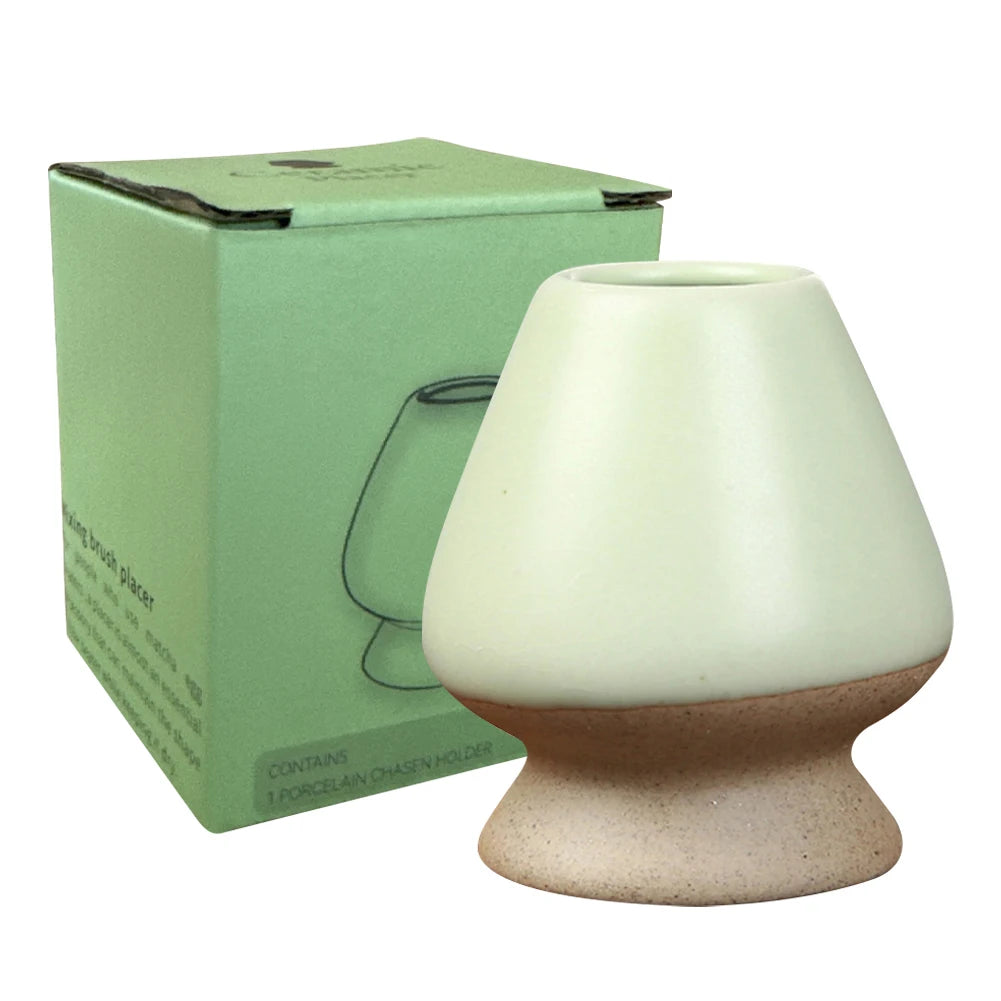 Ceramic Matcha Green Tea Chasen Holder Japanese Stand Bowl Bamboo Whisk Grinder Brushes Tea Tool Holder Teaware Sets Accessories