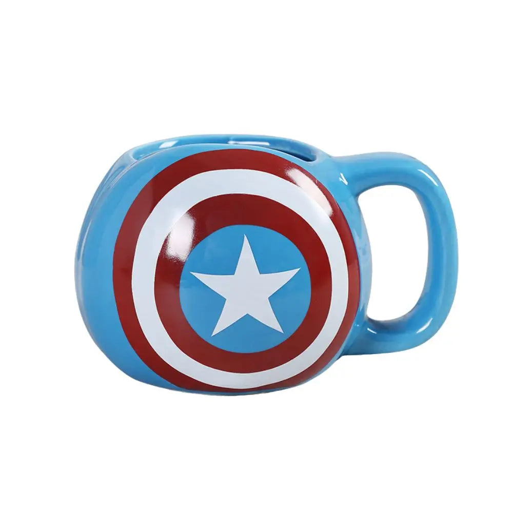 450-500ml Ceramics Mug Marvel Avengers Iron Man The Hulk Super Captain America Batman Magical Woman Hero Mug Milk cup Coffee cup