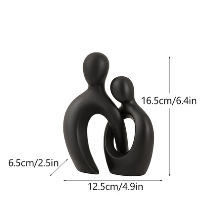 Vilead Resin Abstract Figurines Wedding Gifts Anniversary Couple Statue Boyfriend Girlfriend Lovers Figure Sculptures Shelf Pop