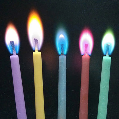 Moniväriset liekki kynttilät värikkäitä hääjuhlia syntymäpäiväkakku kynttilöitä sisustusjuhlatarvikkeita lapsille