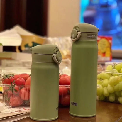 THERMOS insulated cup, frosted black 500ml /350ml stainless steel car mounted water cup, male and female student cups