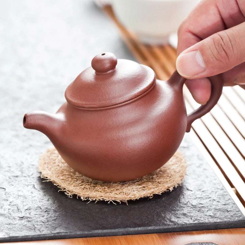 Cup Mat Natural Loofah Fibre Coaster Teapot Pad Absorb Water Teaware Home Creative Kung Fu TeaSet Tea Ceremony Accessories 3 PCS