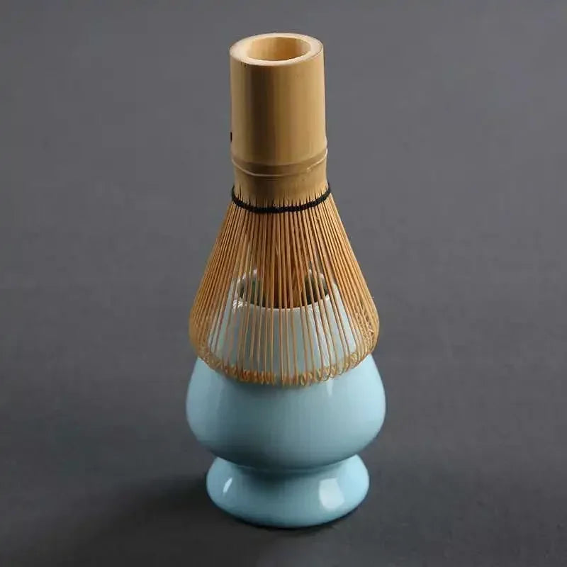 Japanese Ceramic Matcha Green Tea Chasen Holder Stand Bowl Bamboo Whisk Grinder Brushes Tea Tools Holder Tea Accessories Teaware