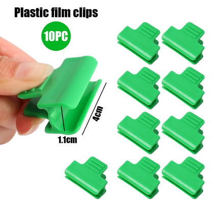 Drivhusfilmklemmer Garden Shed Row Cover Shading Neting Tunnel Hoop Plastic Clips For Ytre Diameter Plant Stakes Support