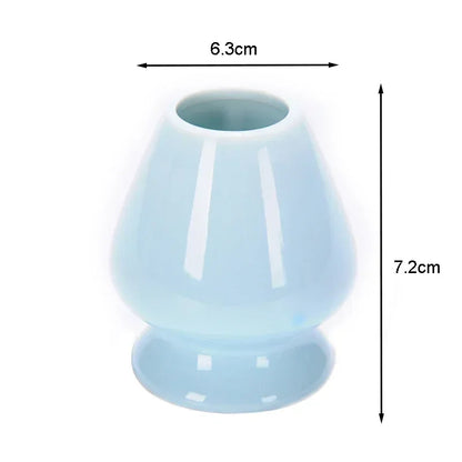 Japanese Ceramic Matcha Green Tea Chasen Holder Stand Bowl Bamboo Whisk Grinder Brushes Tea Tools Holder Tea Accessories Teaware