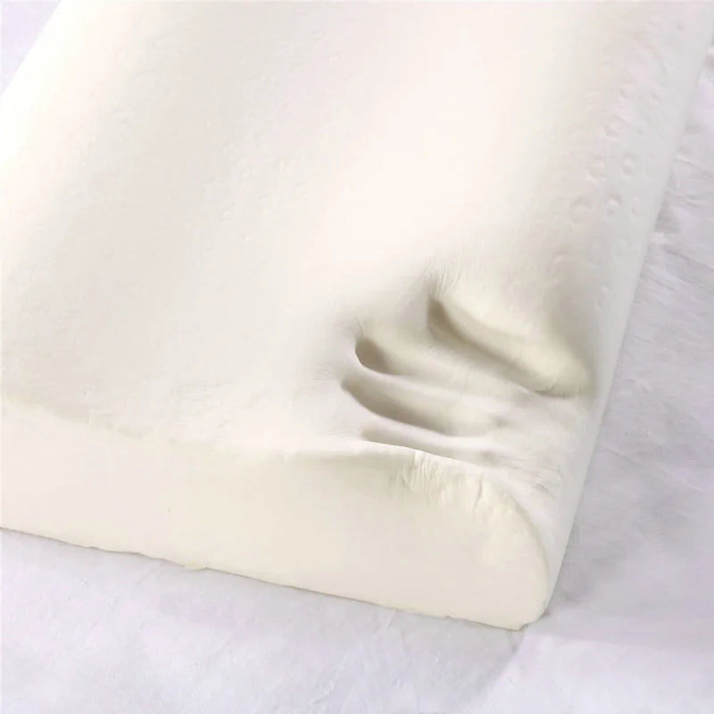 Almohada de memoria de látex natural puro almohada ortopédica almohada de masaje de látex con cubierta de almohada suministros para el hogar