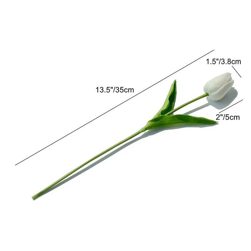 5/10pcs sztuczny bukiet kwiat Tulip Bukiet Real Touch PE Fałkowicz Fałszywy kwiat do dekoracji ślubnej Kwiaty do domu dekoraive