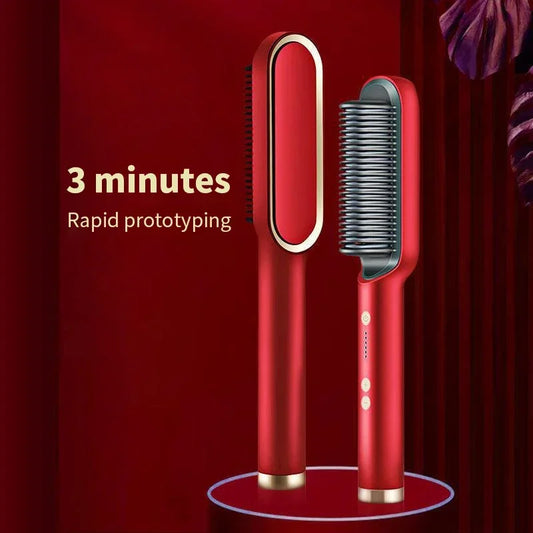 Profesjonalny szybki elektryczny elektryczny grzebień Hot Hair Posterownik profesjonalny ujemny jon jon prostoczenia prostownika włosów