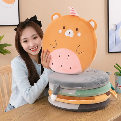 Plush Cushions Office Chairs Sofas Floating Windows Cushions Tatami Mats New Indoor Cartoon Animal Memory Cotton Cushions