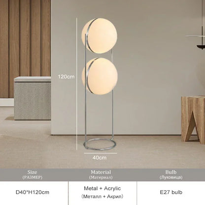Modern Design LED Standing Floor Lamp For Living Room Hotel Bedroom Floor Lights Ball Bedside Floor Lamp Art Deco Standing Light
