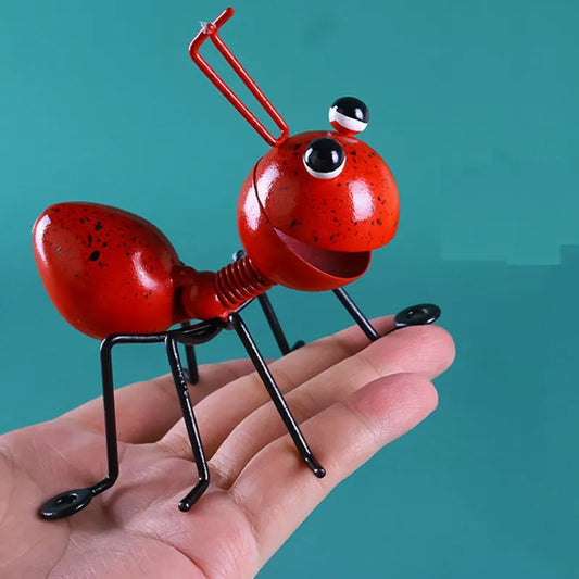 Sød myrestatue haveindretning Figur Stand Ant for Outdoor Yard Lawn Decoration Ant Sculpture Home Desktop Decor
