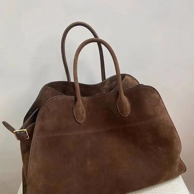 Bolsa de diseño Bolsa de cuero genuino Bolso de hombro de gran capacidad Mujeres