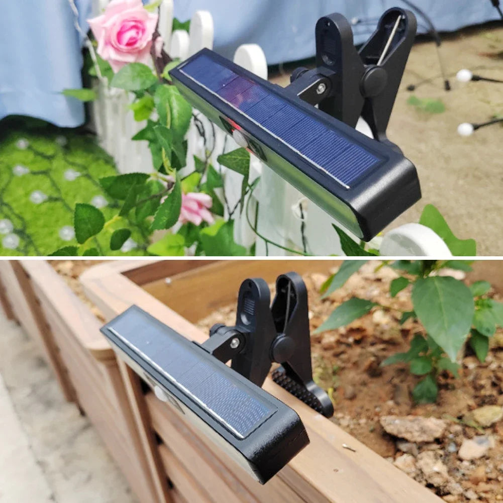 Vízálló napelemes lámpa kerti táj dekoratív kliplámpa fal lógó napelemes otthoni kültéri kerti napelemek világítás