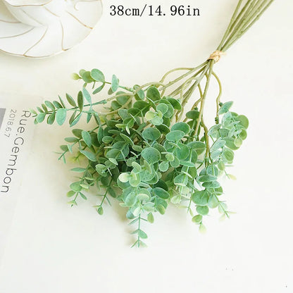 21CM-68CMArtificial Tiger Piran Plants Tropical Plastic Long Leaves Flower Arrangement Material Hotel Office Desktop Home Deco
