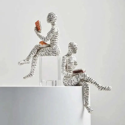 European Light Luxury Abstract Reading Character Ornament Letters Reading Ornament Home Decoration Alphabet Reading Ornament