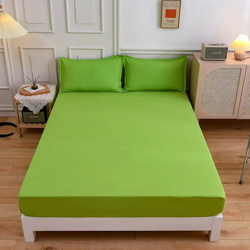 Peter Khanun Rapa de cama ajustado Capacidad del colchón del colchón de poliéster cepillado Cubierta de 12 pulgadas de profundidad con 2 fundas para almohadas