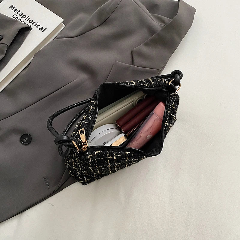Women's Bag 2023 Winter Luxury Designer Handbags Brand Shoulder Bag Fashion Trendy Tote Bag Ladies Top Handle Evening Clutch Bag