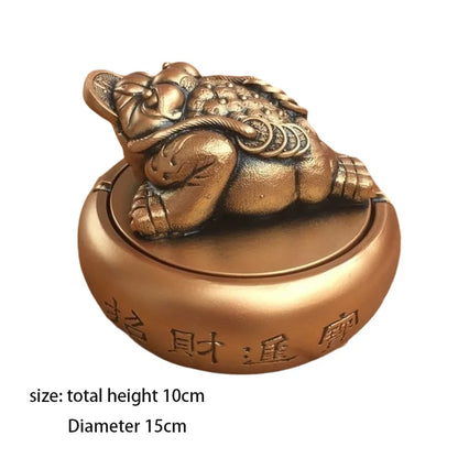 Dog Ashtray Decorative Bulldog Animal Large Capacity Storage Box Ceramic Crafts Ornaments Men Gift Cinzeiro Decorativo Cendier