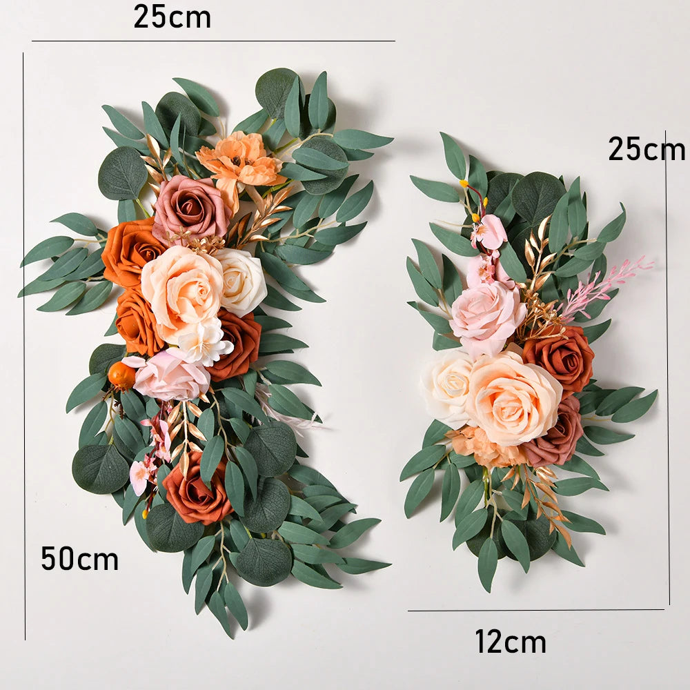 Yannew Artificial Wedding Arch Flowers Kit