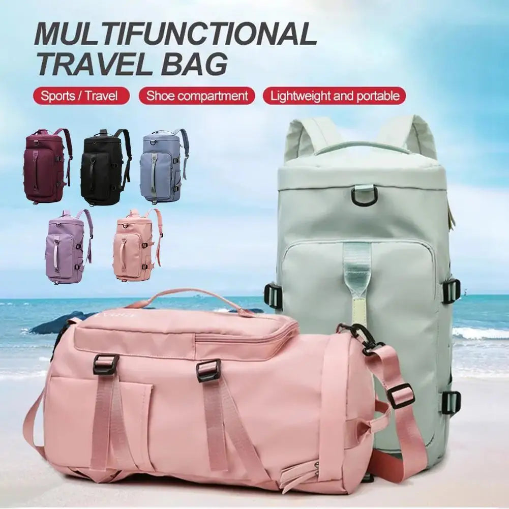 Nagy kapacitású tároló táska utazótáska táska Tote hordja a duffel poggyász vízálló hátizsák kézitáska oxford váll nők