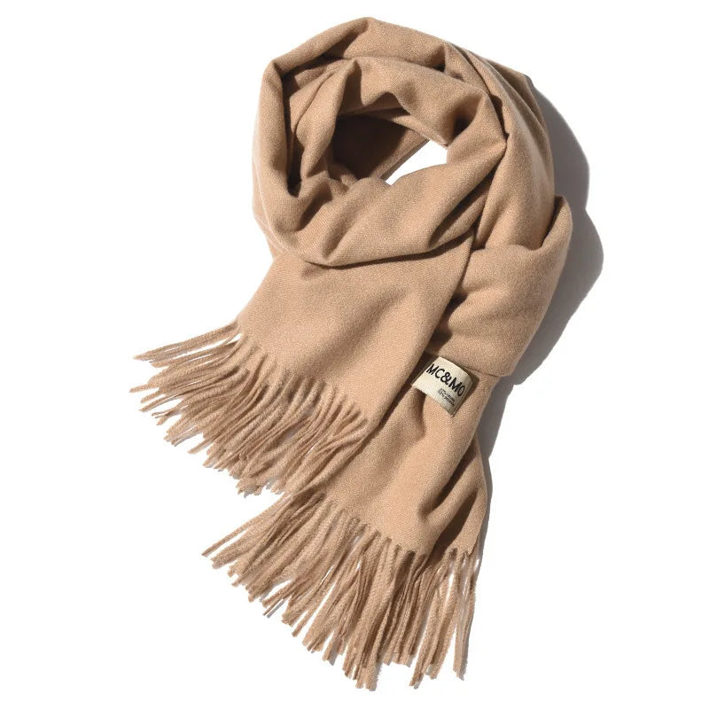 200x70cm Solid sjaal vrouwen mode kasjmier zachte winter warme sjaals hijab vrouwelijke lange hoofdband sjaal wrap bandana foulard 2022