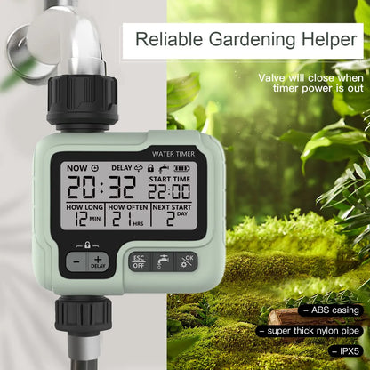 HCT-322 Temporizador de agua automático Garden Machina de riego digital Sprinkler inteligente usado al aire libre para ahorrar agua y tiempo
