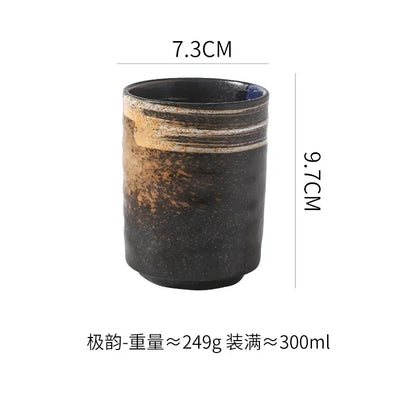 Ceramic Water Cup Creative Japanese Sushi Set Cup Office Water Cup Conference Cup Large Capacity Simple Water Cup Tableware