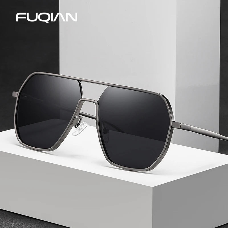 Métal de luxe Lunettes de soleil photochromiques hommes femmes Fashion Polaris Sun Glasses élégantes caméléon anti-glare