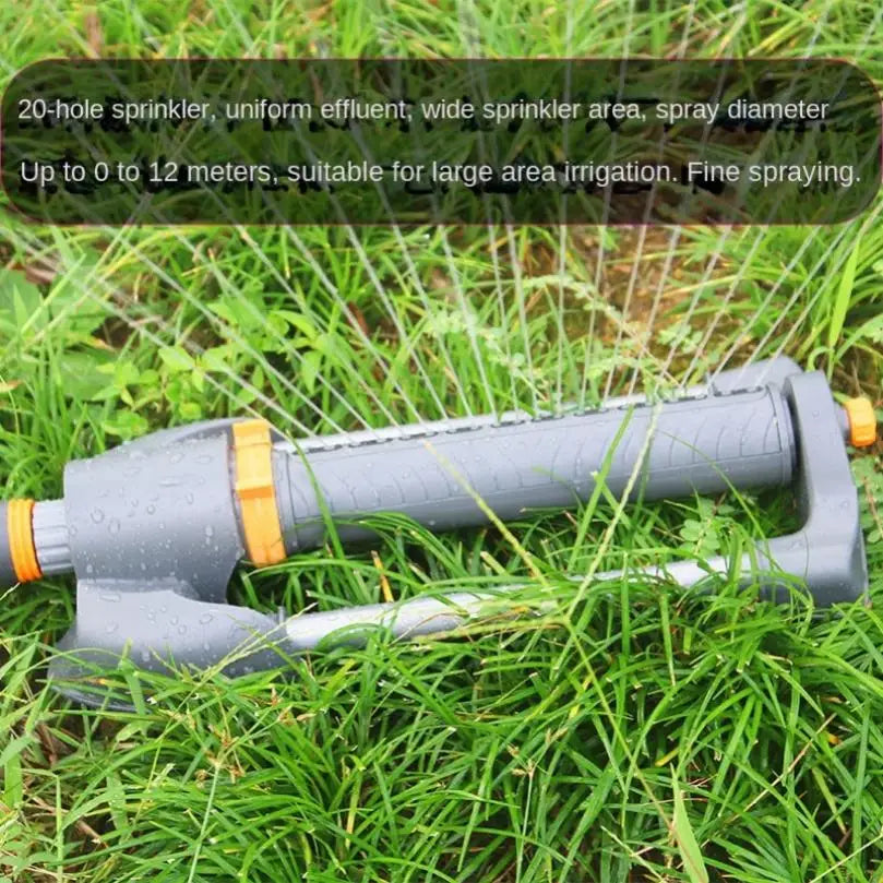 O sprinkler rotativo de 20 orifícios pode irrigar a base automática do jardim de jardim de jardim, rotação de água rotativa, pulverizador de irrigação de água