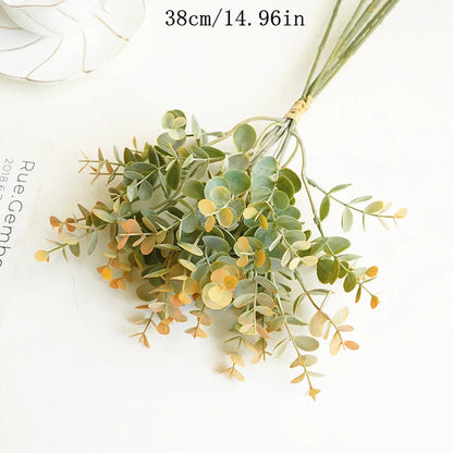 21CM-68CMArtificial Tiger Piran Plants Tropical Plastic Long Leaves Flower Arrangement Material Hotel Office Desktop Home Deco