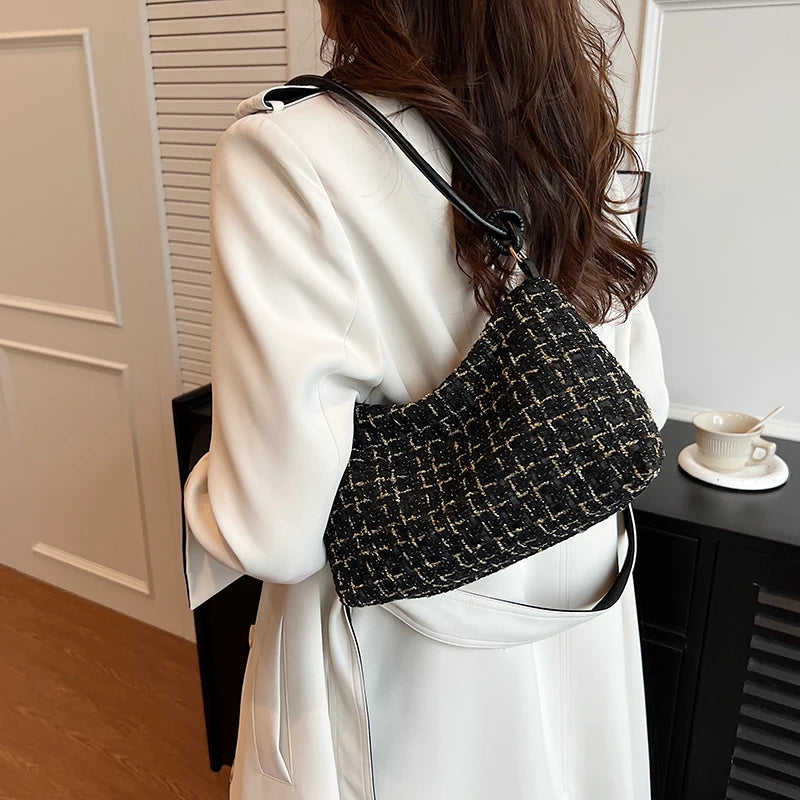 Bolsa feminina 2023 Bolsas de designer de luxo de inverno Marca Bolsa de ombro da moda Moda Tote Bag Ladies Top Handal