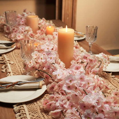 180 cm kunstmatige bloemen kersenbloesem sakura slinger bruiloft boog tuin achtergrond thuis feest decoratie zijden nep planten wijnstok