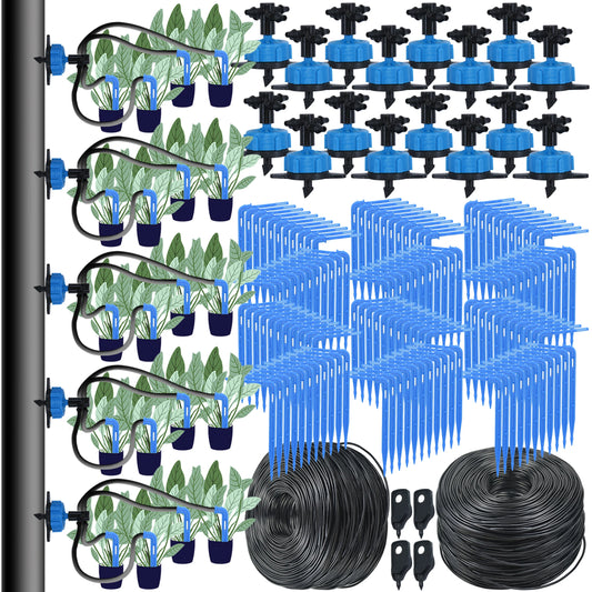 Sjálfvirk vökvakerfi garður áveitu 4-átta 3/5mm 2-áttir dreypi ör sendir potted planta 10/20set gróðurhús