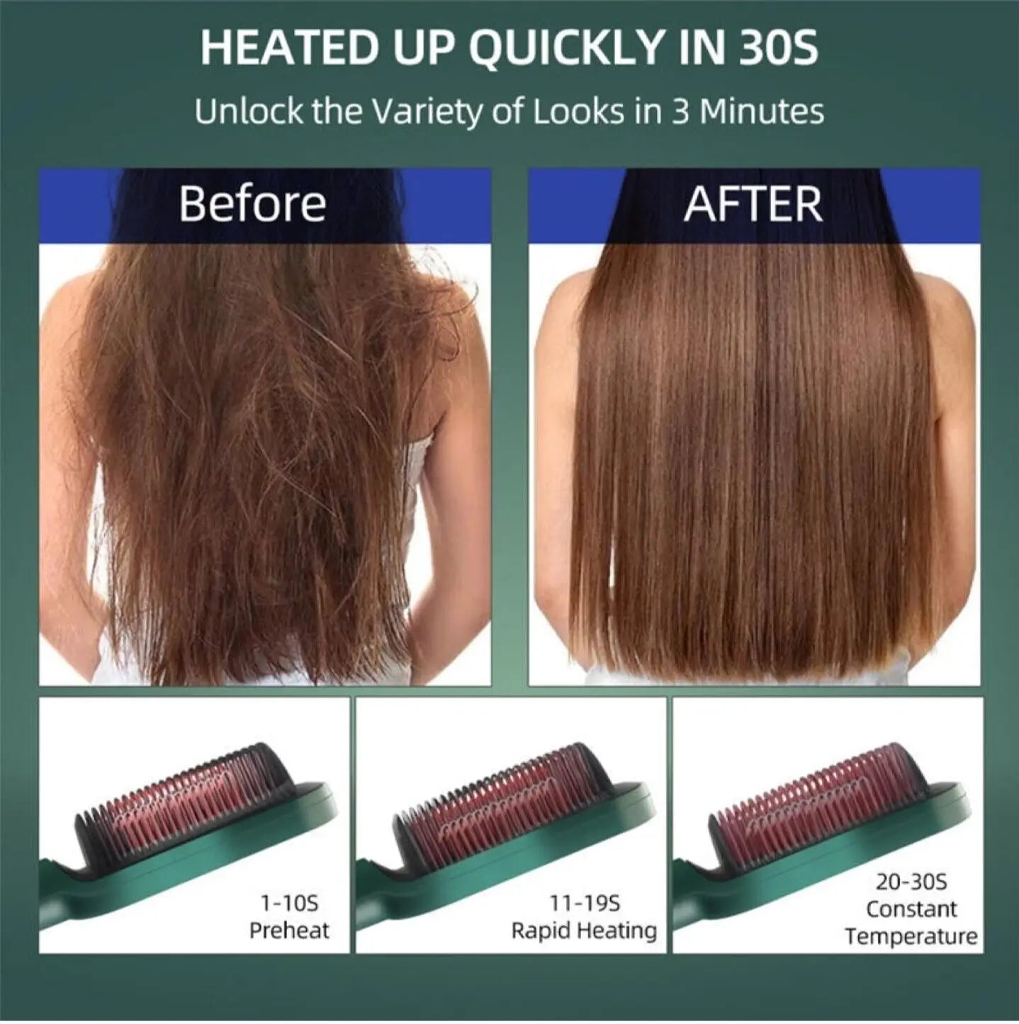 Negative ion hair brush online