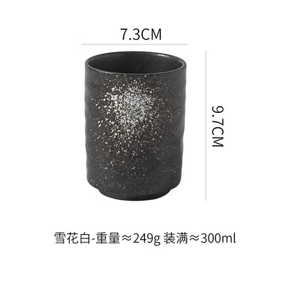 Ceramic Water Cup Creative Japanese Sushi Set Cup Office Water Cup Conference Cup Large Capacity Simple Water Cup Tableware