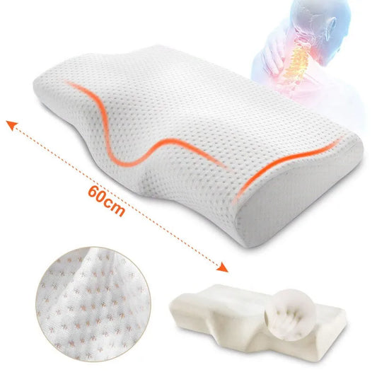 Letto in schiuma memory foam cuscino ortopedico protezione da rimbalzo lento cuscino di memoria cuscino a forma di salute al collo cervicale