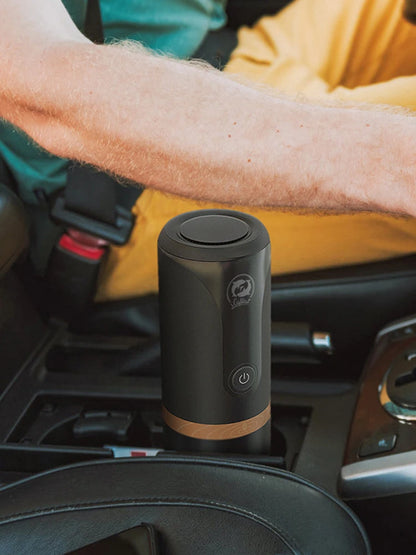 Stainless Steel Capsule Coffee Machine USB Charging Espresso Coffee Machine Portable Mini Automatic Cleaning for Travel Camping