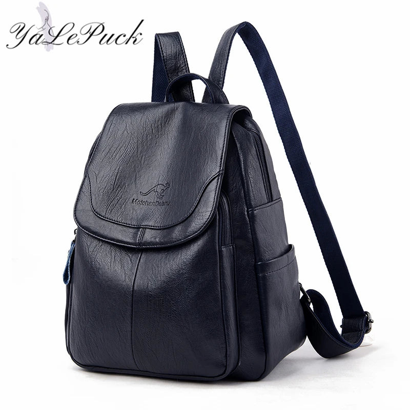 2023 Brand de luxe Femmes sac à dos High Quality Leather Backpacks Travel Backpack Fashion School Sacs pour filles Mochila Feminina