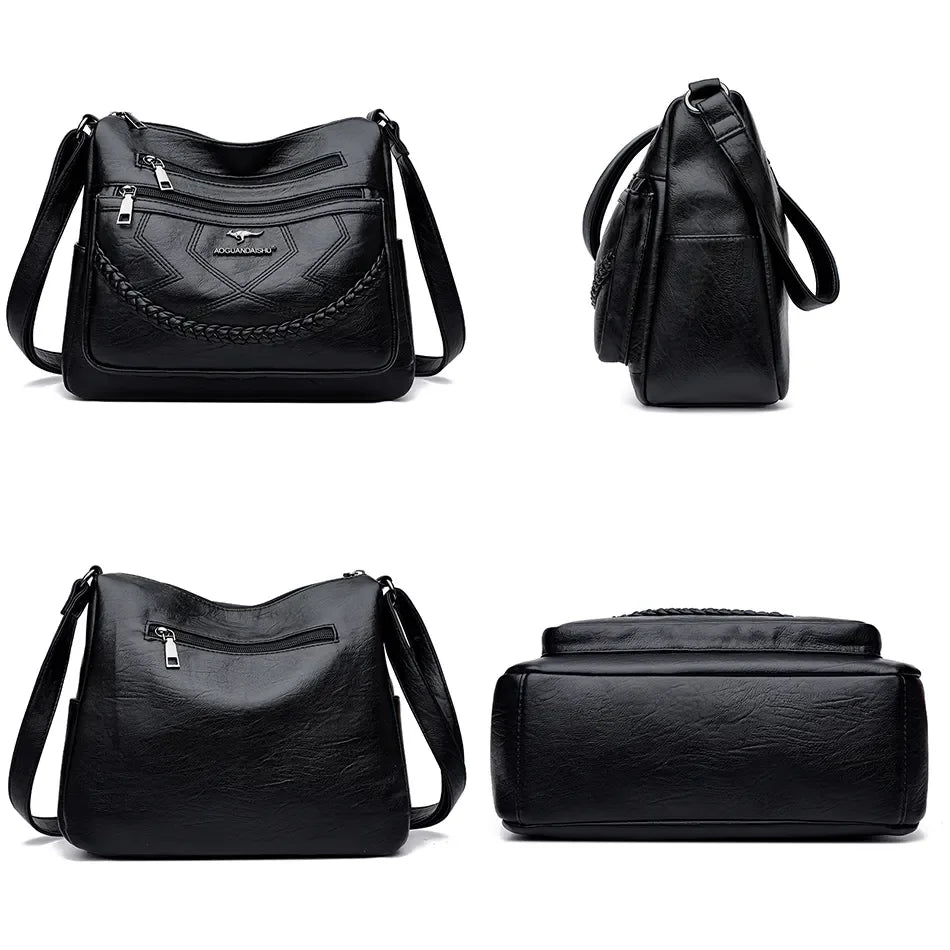 Mäkká koža Luxusné kabelky kabelky Dámske tašky dizajnérske ramenné krížové tašky pre ženskú značku 2023 Trend Messenger tašky