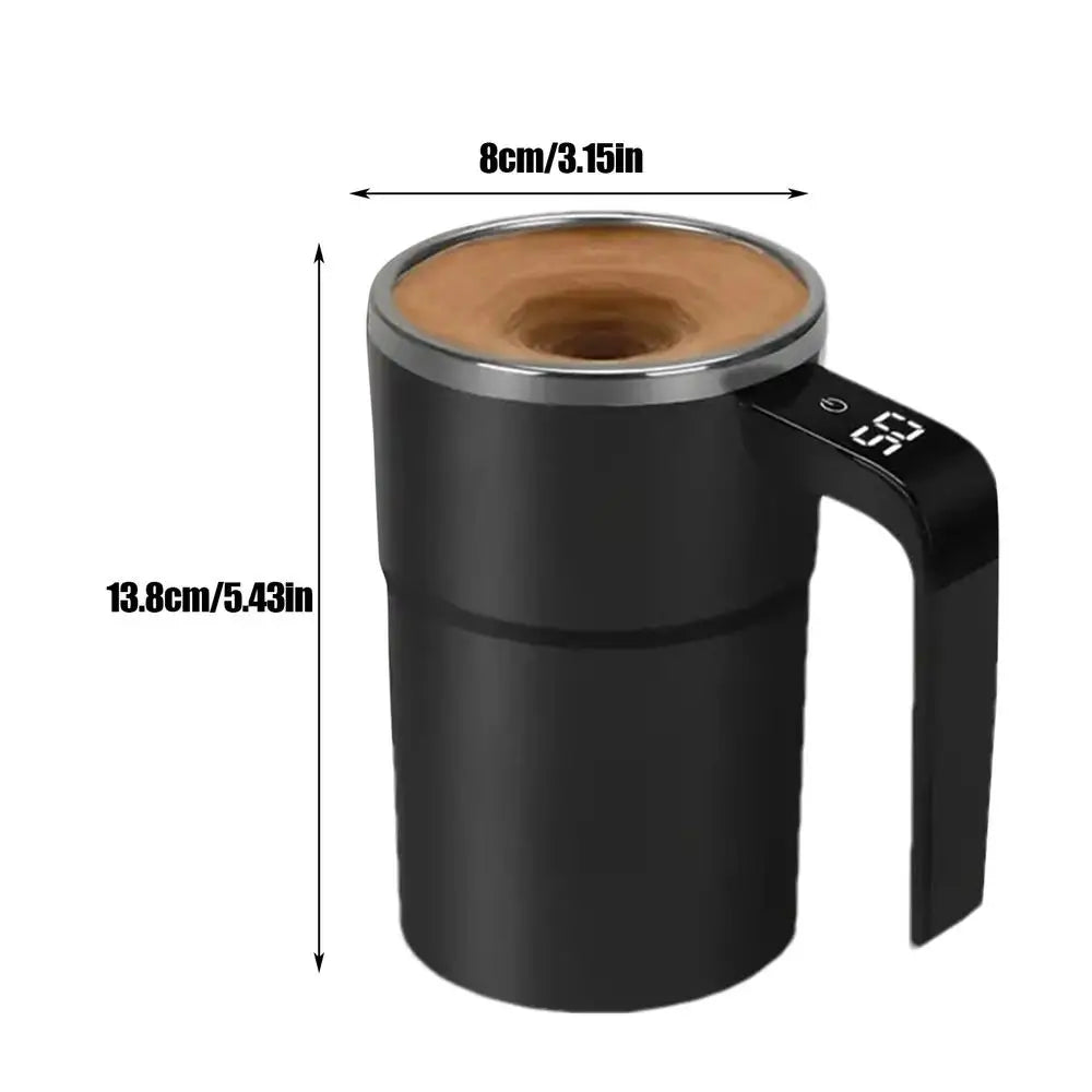 Automatic Stirring Magnetic Mug Rechargeable Stirring Coffee Cup with LCD Display Electric Stirring Cup Coffee Cup Mixer