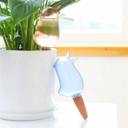 1PC Household Automatic Flower Watering Device Plant Waterer Self Watering Bird Shape Plastic Aqua Bulbs Dripping Device Garden