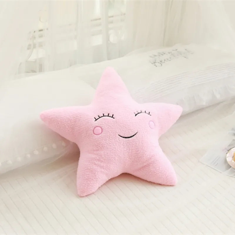 Home Bedroom Pillow Comfortable Sky Series Plush Toy Cushion Cloud Moon Rain Star Sofa Backrest Children's Room Decoration