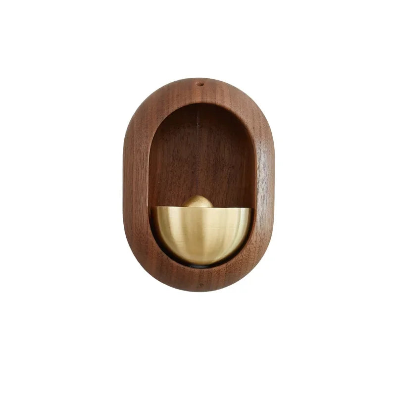 Wooden Wind Chimes Wireless  Doorbell Entrance Door Bell Decorative Wind Bell for Home Opening Hanging Decorations