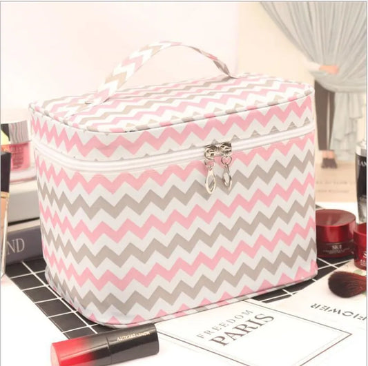 Women'S Large Capacity Cosmetic Bag Toiletry Storage Organizer Beauty Pouch Girls Travel Foldable Waterproof Makeup Case Handbag