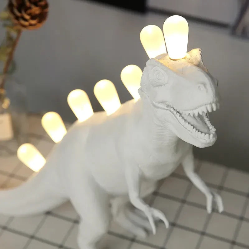 Modern JURASSIC Dinosaur Table Lamps Creative Animal Resin Lamp for Bedroom Home Lamp Cartoon Art Decor Room Decor Lights