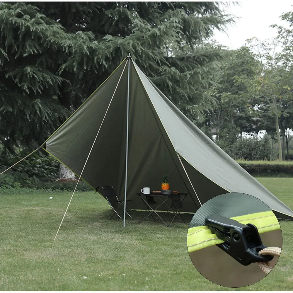 10/15/20 stks Luifel klem Tarp Clips Snap Hangers Tent Camping Survival Drapping Tool voor buitenkampstijging Camping Equipment Sale